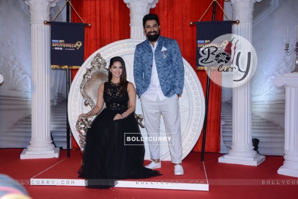 Sunny Leone and Rannvijay Singh at Launch of MTV 'Splits Villa Season 9'