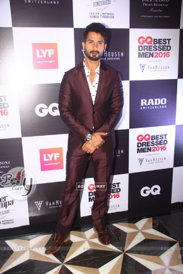 Shahid Kapoor Grace the 'GQ Best Dressed Men 2016' Event