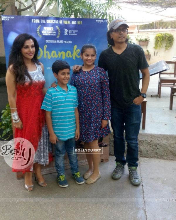 Nagesh Kukunoor with Krrish Chhabria and Hetal at Special Screening of Dhanak hosted by Mini Mathur