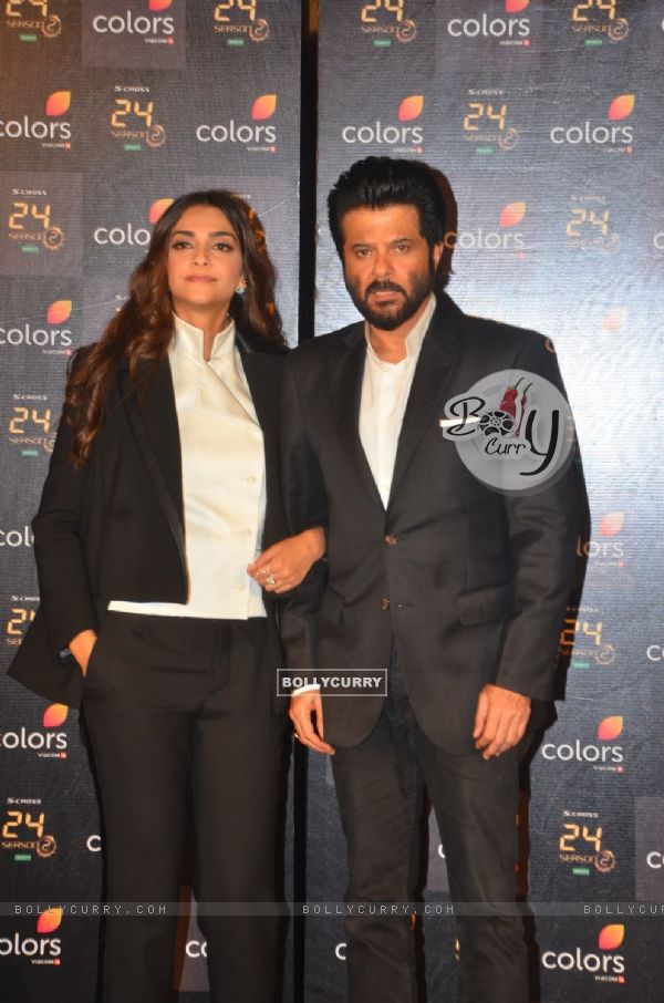 Anil Kapoor and Sonam Kapoor at Launch of '24 Season 2'
