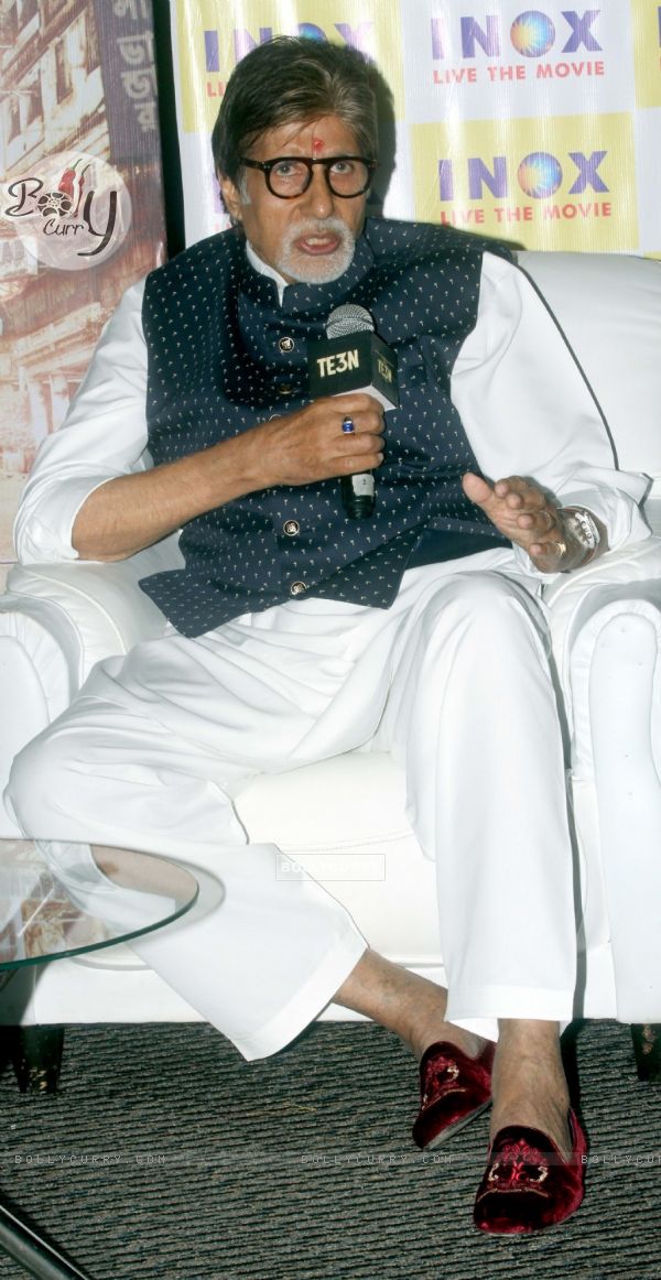Amitabh Bachchan at Press Meet of 'TE3N' (408294)