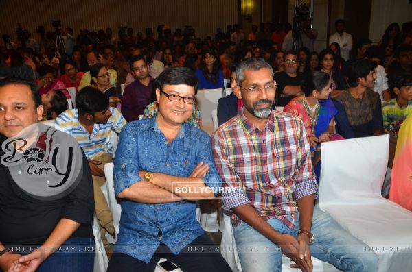 Sachin Pilgaonkar with Nagraj Manjule at Success Bash of Film 'Sairat'