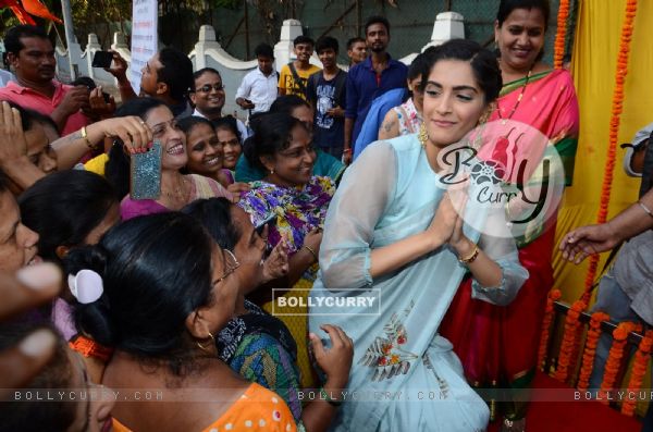 Sonam Kapoor Pays Tribute to Neerja Bhanot at a School Event