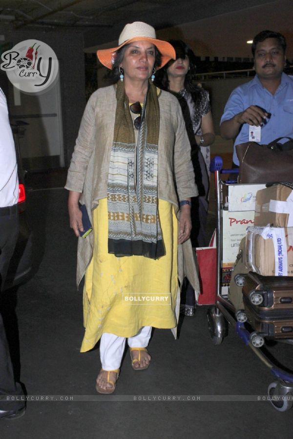 Shabana Azmi snapped at Airport