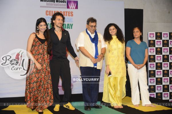 Digangana Suryavanshi, Subhash Ghai, Tiger Shroff & Palak Muchhal Celebrates 'World Yoga Day' at Whi