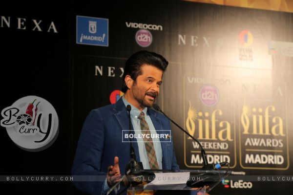 Anil Kapoor Press Meet of 'IIFA' in Madrid