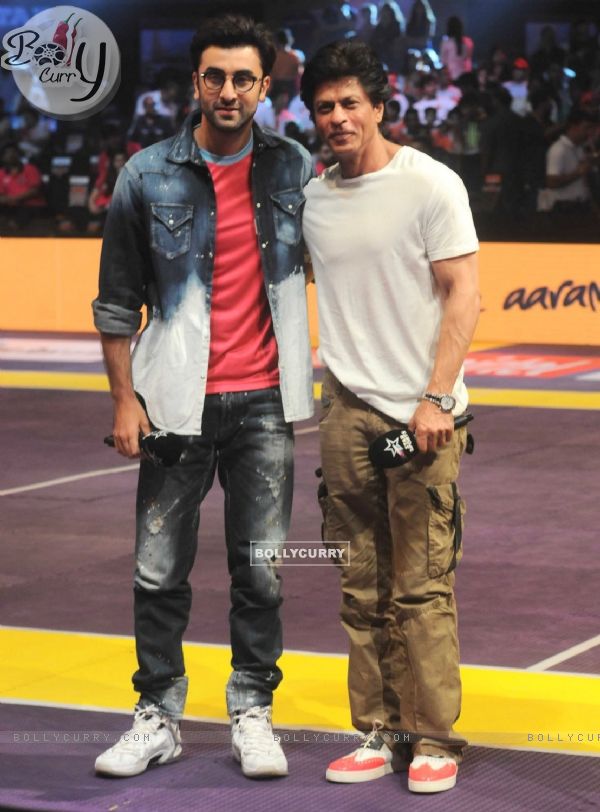 Ranbir Kapoor & Shah Rukh Khan at Launch of Pro Kabaddi League-Season 4