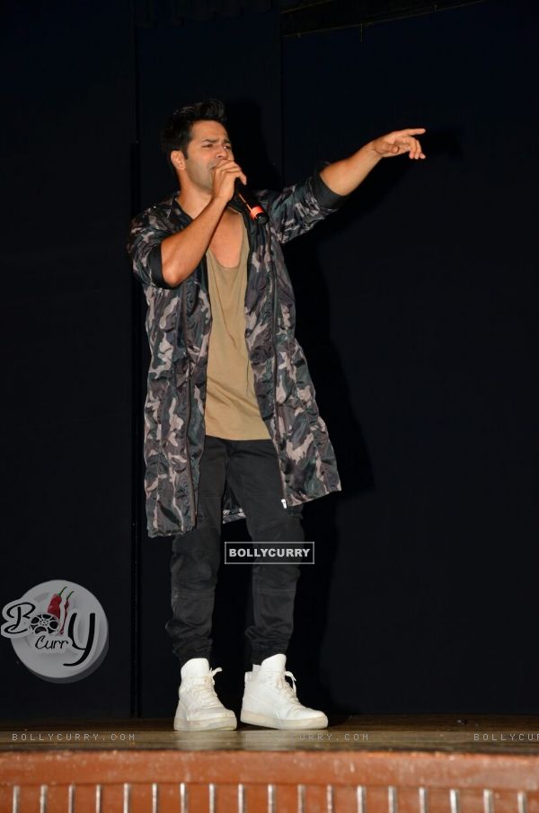 Varun at the promotion of 'Dishoom'