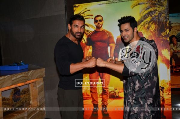 Varun and John at the promotion of 'Dishoom' (410771)