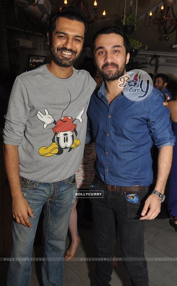 Siddhanth Kapoor with his friend at Launch of Mirabella Bar & Kitchen!