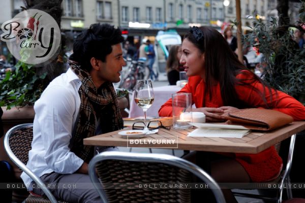 Still of Rajeev Khandelwal and Gauahar Khan from movie 'Fever'