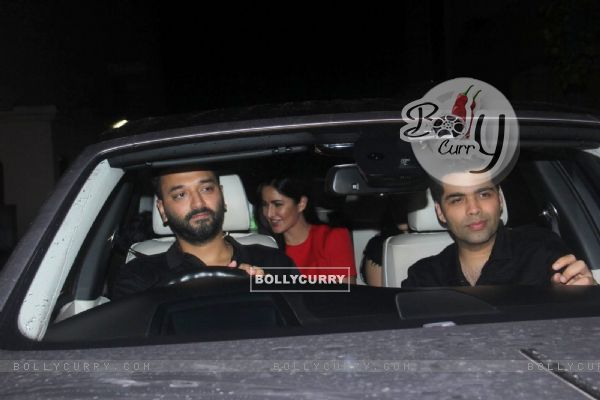 Katrina Kaif and Karan Johar at Special Screening of 'SULTAN'