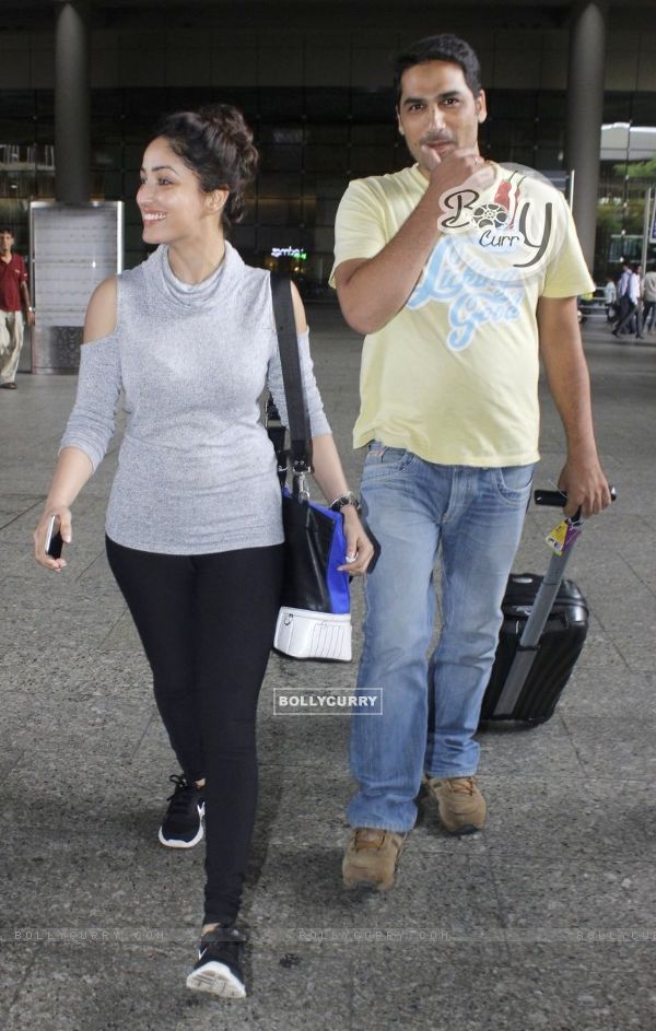 Yami Gautam spotted at Airport