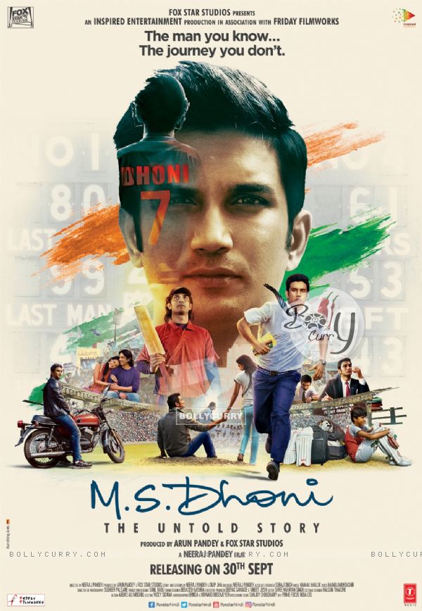 First poster of M.S.Dhoni: The Untold Story