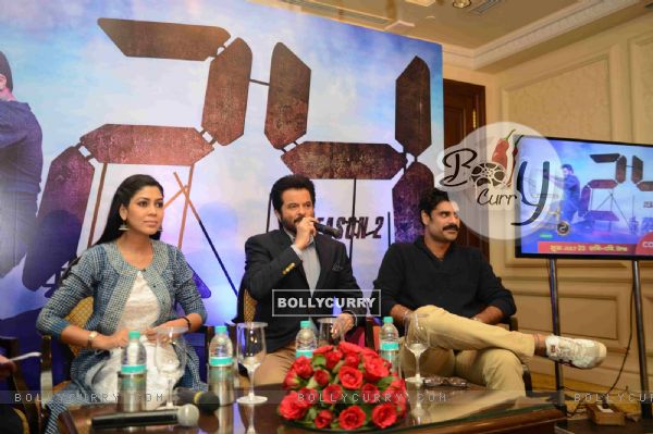 Sakshi Tanwar, Anil Kapoor and Sikander Kher during Promotions of '24 Season 2' Show