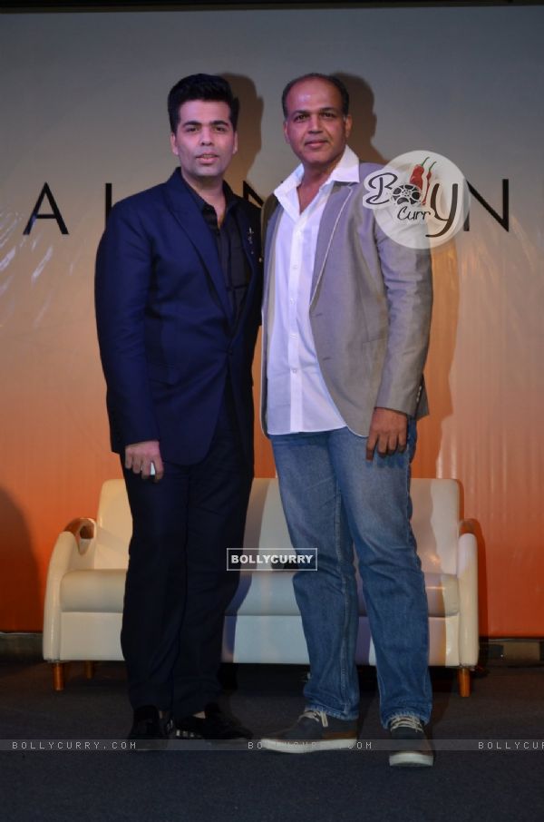 Ashutosh Gowarikar and Karan Johar at Launch of app 'Talent Next'
