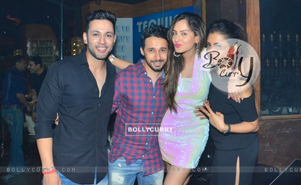 Sahil Anand, Additi Gupta and Puja Banerjee at birthday celebration of Kunal Verma at R- ADDA