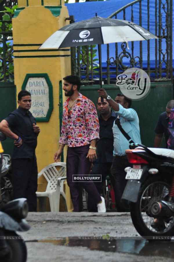 Ranveer Singh shoots for a travel ad