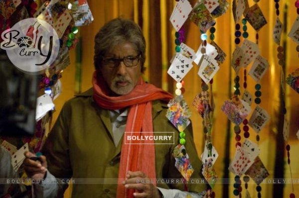 Amitabh Bachchan with playing cards (41286)
