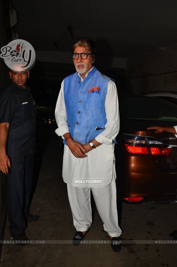 Superstar Amitabh Bachchan at the special screening of Madaari (413053)