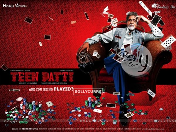 Wallpaper of Teen Patti movie with Amitabh Bachchan