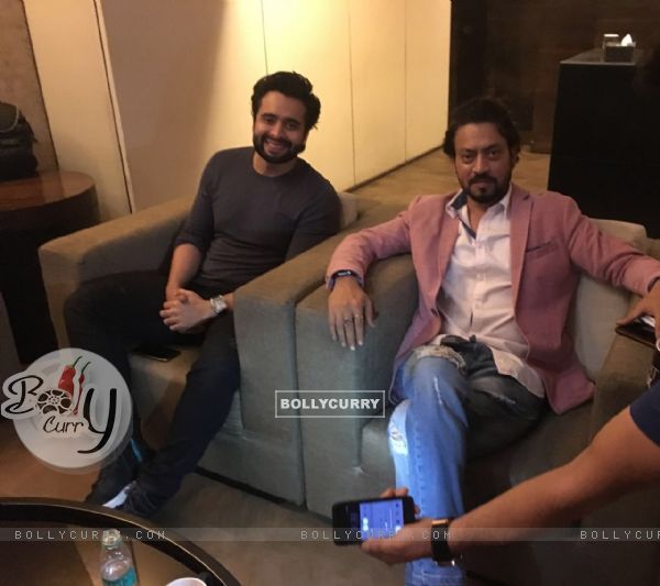Jackky Bhagnani with Irrfan Khan at the special screening of 'Madaari' (413369)