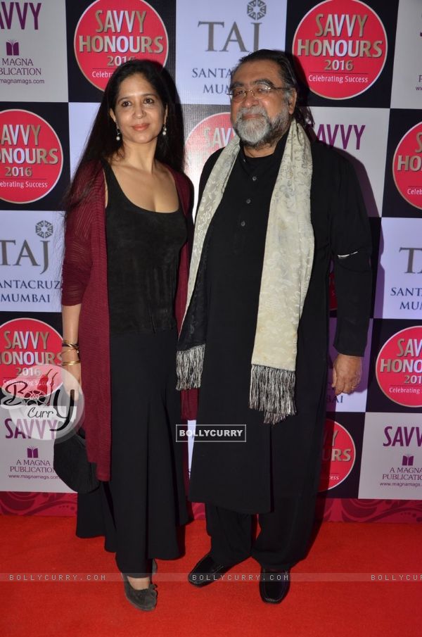 Film maker Prahlad Kakkar along with his wife Mitali at Savvy Honours 2016