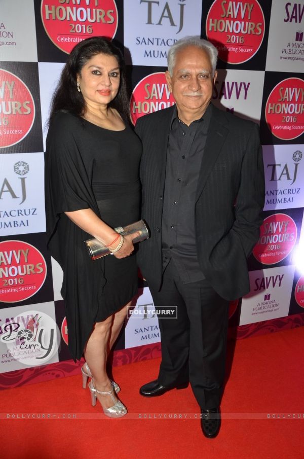 Filmmaker Ramesh Shippy with his wife Kiran Sippy at Savvy Honours 2016