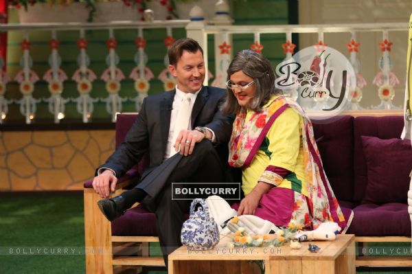 Ali Asgar and Brett Lee Promotes 'Unindian' on the sets of The Kapil Sharma Show