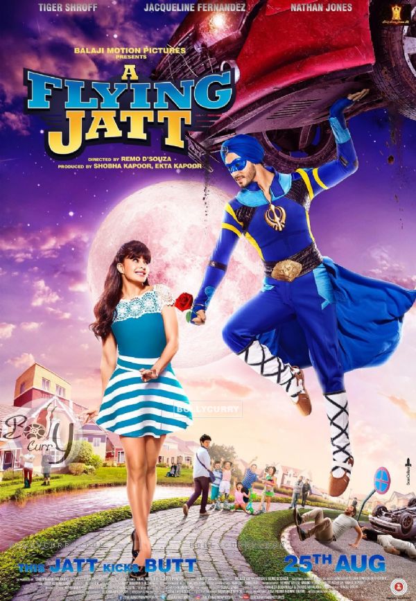 Poster of movie 'A Flying Jatt' starring Tiger Shroff and Jacqueline Fernandez (413983)