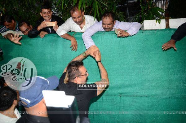 Sanjay Dutt meets his fans on his birthday