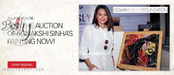 Sonakshi Sinha's iconic painting to be auctioned on ebay.in
