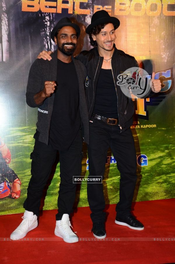 Tiger Shroff and Remo Dsouza at Song launch of 'A Flying Jatt'