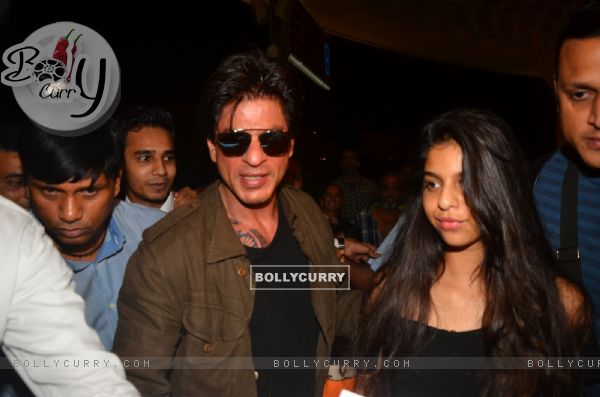 Shah Rukh Khan and Suhana Khan snapped
