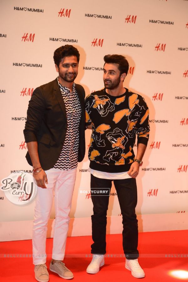 Ranbir Kapoor and Vicky Kaushal at Launch of Hennes and Mauritz store in Mumbai