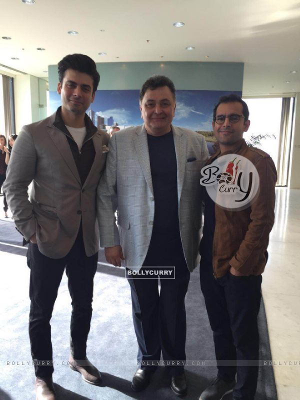Fawad Khan,Rishi Kapoor and Shakun Batra at Melbourne film Festival