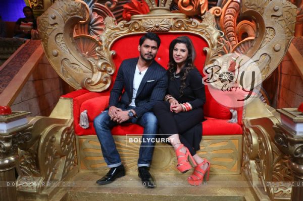 Sambhavna Seth at Colors TV Shoots for a 'Couple Special' Episode at 'Comedy Nights Bachao'