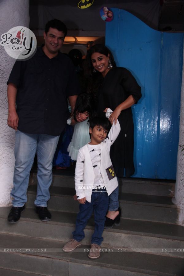 Vidya Balan and Siddharth Roy Kapur  Snapped with Family at Olives Restaurant