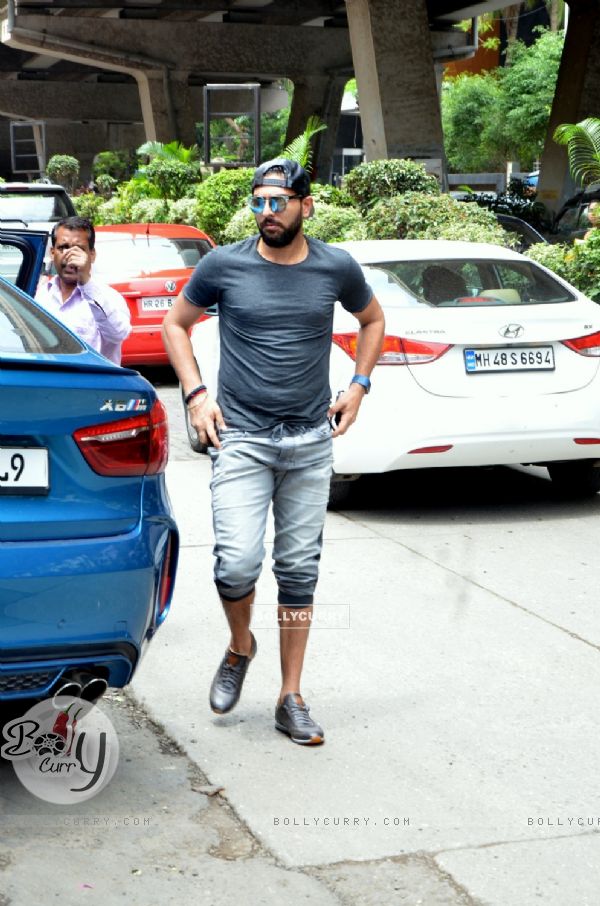 Cricketer Yuvraj Singh Snapped at PVR Theatre