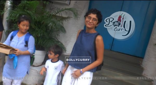 Kiran Rao with his kid at Vidya's kids Bday Bash