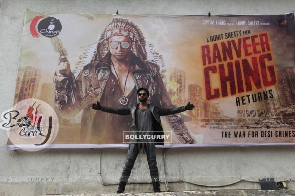 Ranveer Singh promotes'Ranveer Ching Returns' at Gaitey Galaxy Theatre