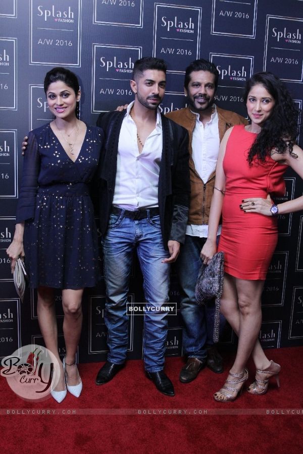 Shamita Shetty, Rocky S with friends at the launch of Splash Fashion AW16 collection