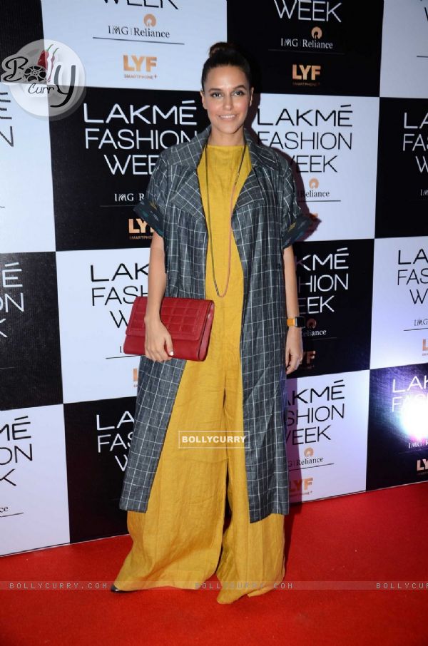 Neha Dhupia at Lakme Fashion Week Winter Festive 2016- Day 1