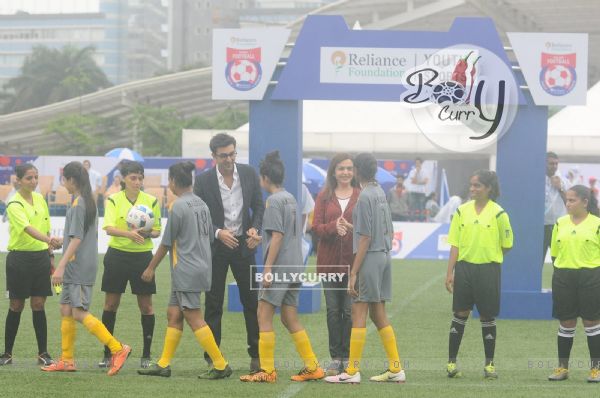 Ranbir Kapoor and Nita Ambani at Inauguration Match of Reliance Foundation Youth Sports