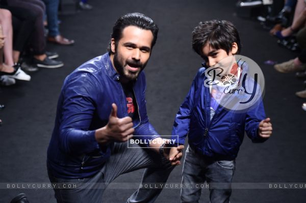 Day 5 - Emraan Hashmi walks with his son Ayaan at Lakme Fashion Week '16