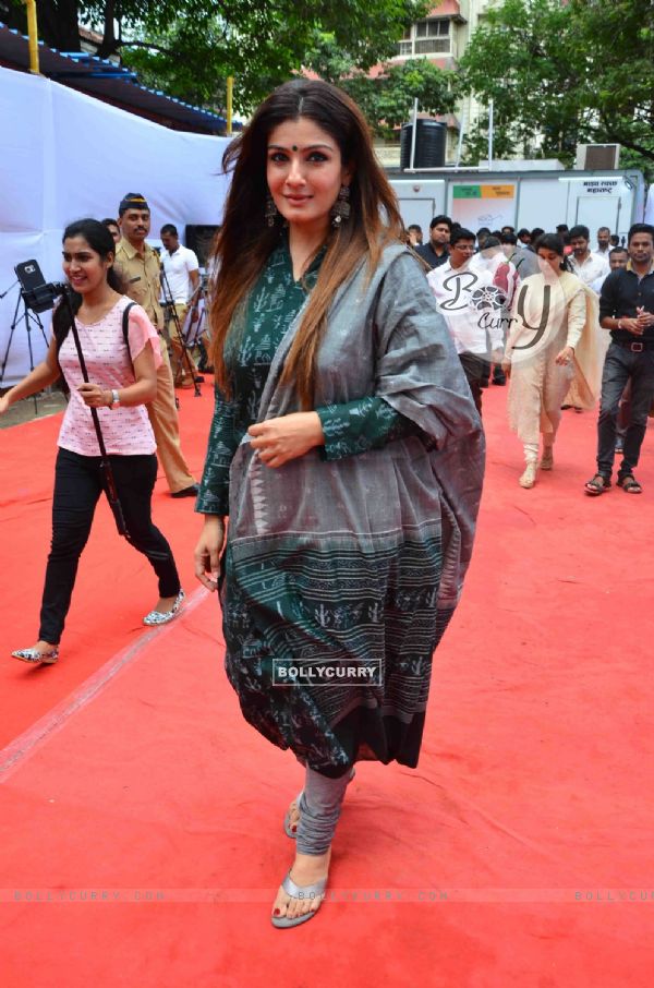 Raveena Tandon at Launch of State-of-the-Art Toilets for Police and Railways