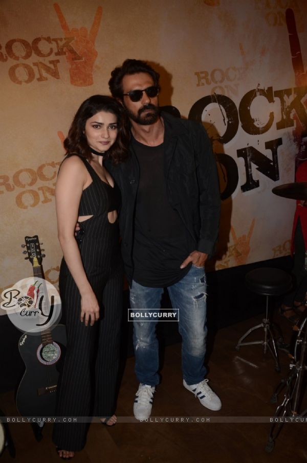 Arjun Rampal and Prachi Desai at Teaser Launch of ROCK ON 2! (418792)