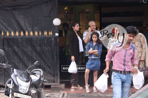 Raveena Tandon snapped with her family!