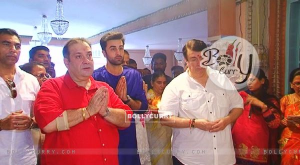 Rajeev Kapoor, Randhir Kapoor and Ranbir Kapoor Celebrates Ganesh Chaturthi