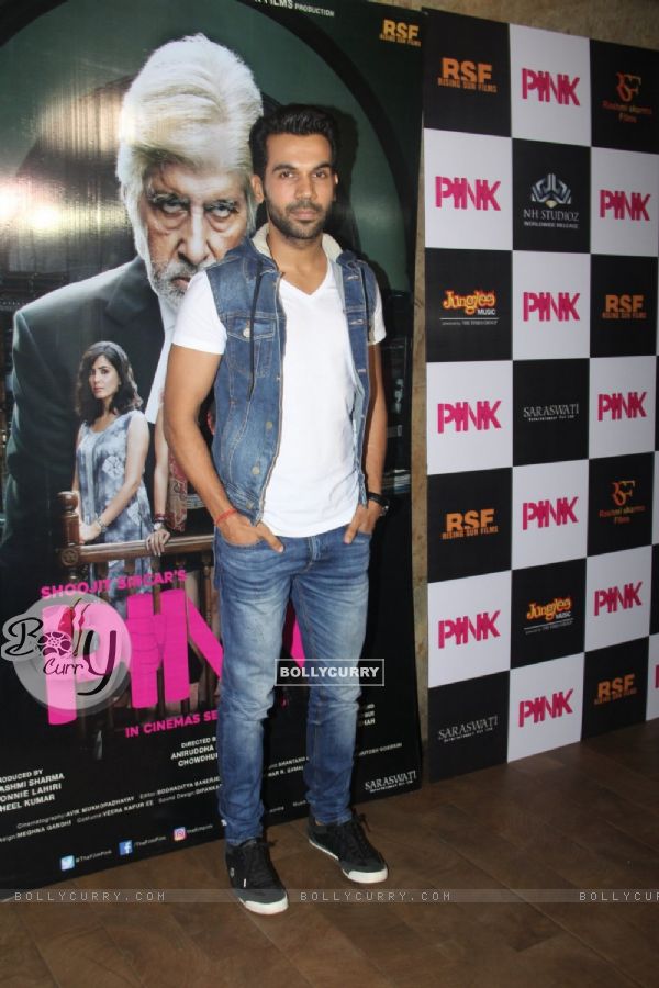 Rajkummar Rao at Special screening of Film 'Pink' at Light Box